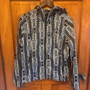 North Face Black/White Windbreaker Jacket